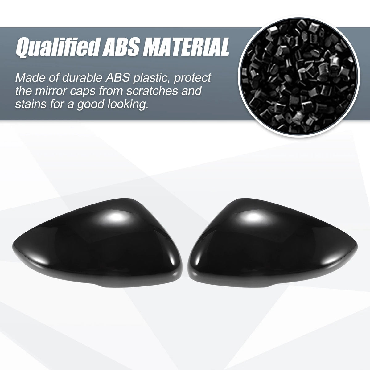 Gloss Black Rearview Mirror Covers for Honda Accord (2018-2021)