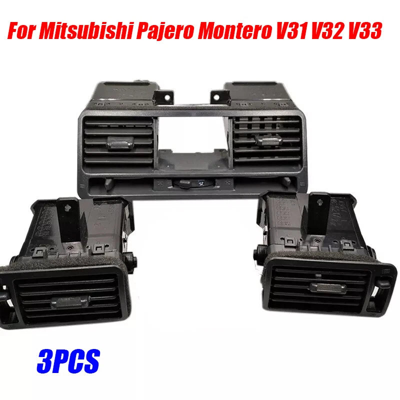 3PCS Panel Dash Air Outlet Vents for Mitsubishi Pajero Montero V31 V32 V33