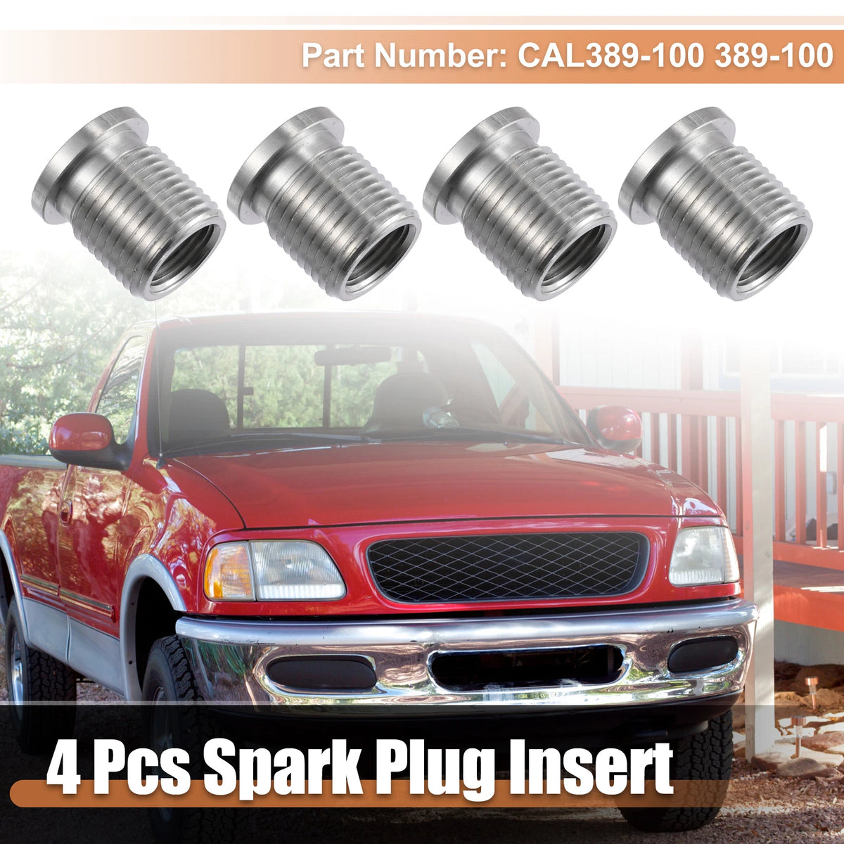 4pcs 14mm Spark Plug Port Inserts for Ford Triton 4.6L 5.4L 6.8L (2000-2010)