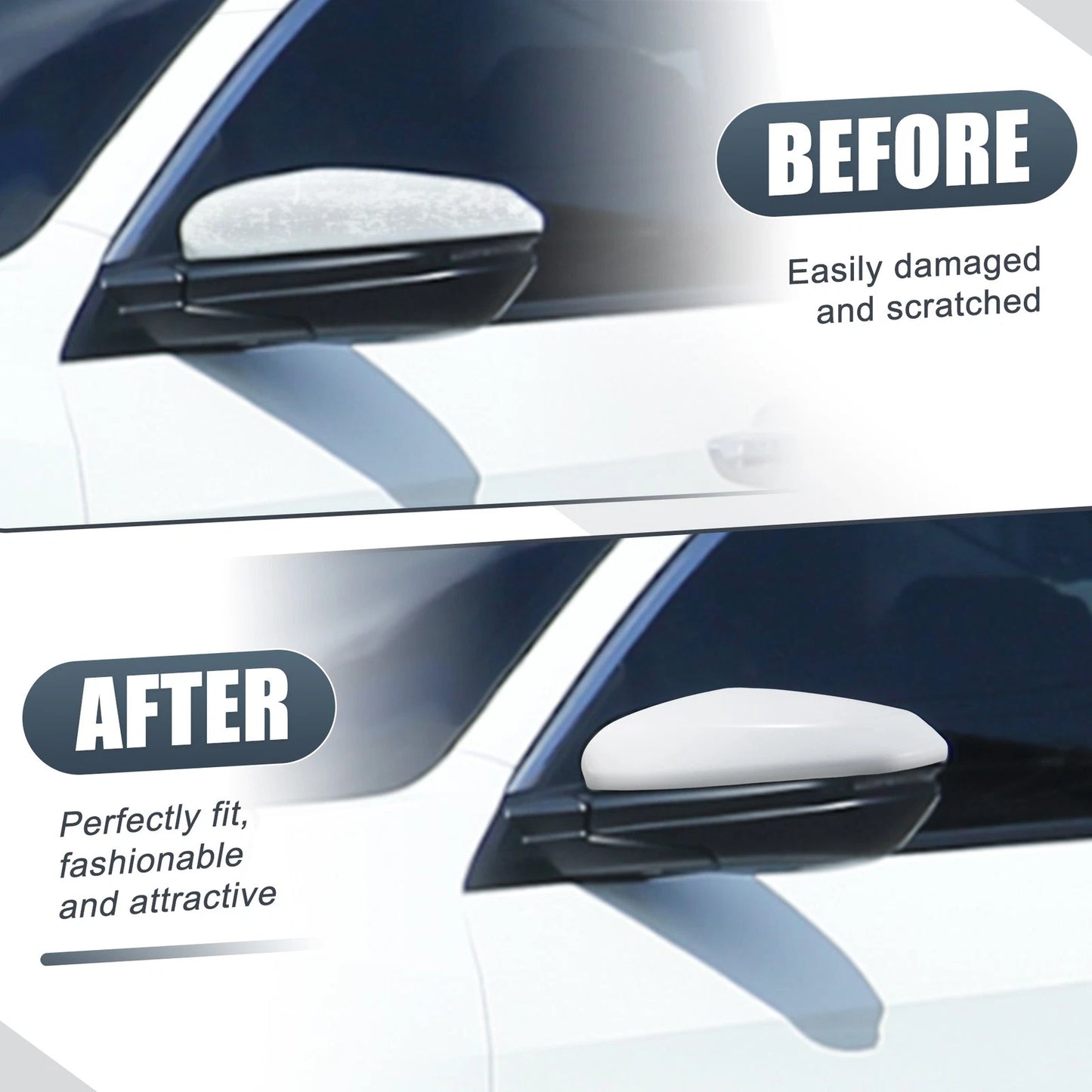 Left Side Mirror Cover Caps for Honda Civic (2016-2021)