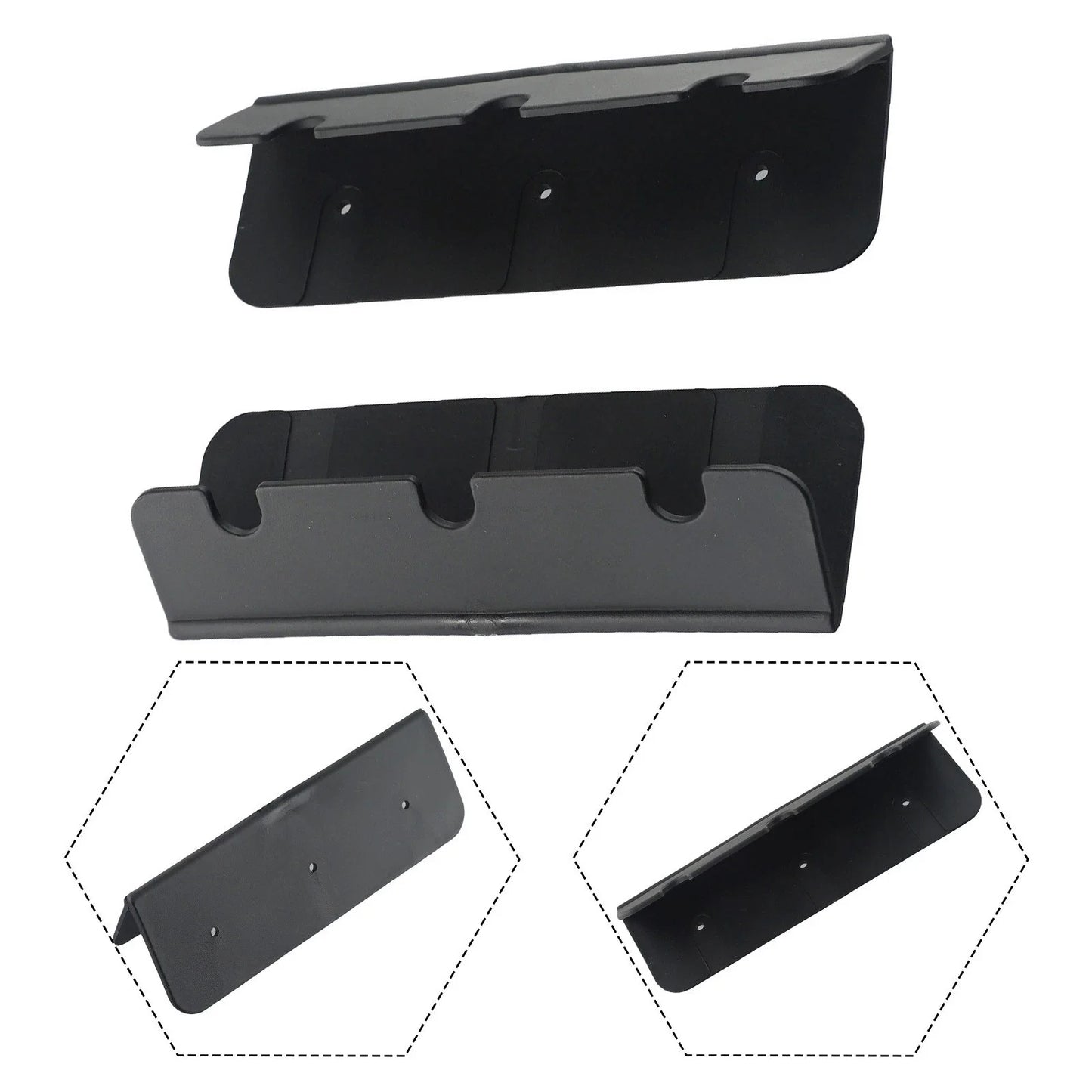 Seat Hooks Set for Inflatable Boats 17x6cm Clips Brackets PVC Portable