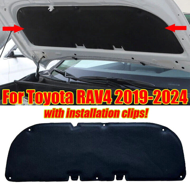 Cotton Hood Engine Sound Heat Insulation Pad for Toyota RAV4 (2019–2024)