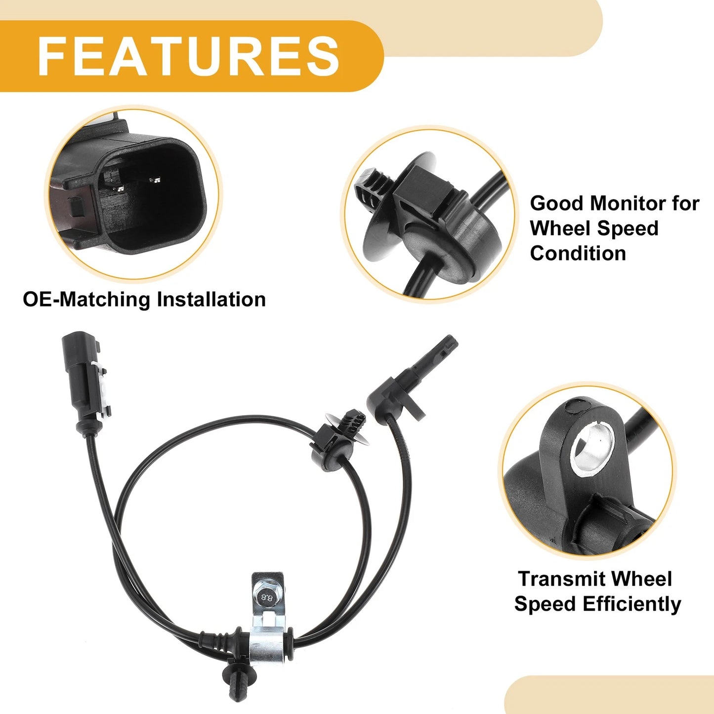 ABS Wheel Speed Sensor for GMC Canyon Front Left