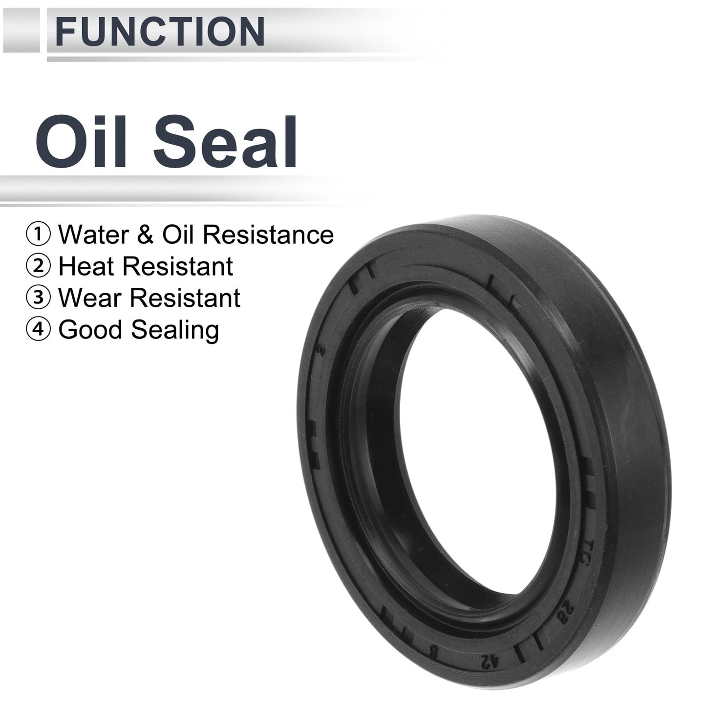 Oil Seal 28x43x7mm 5Pcs Rotary Seal TC Ring Nitrile Rubber for Make Model