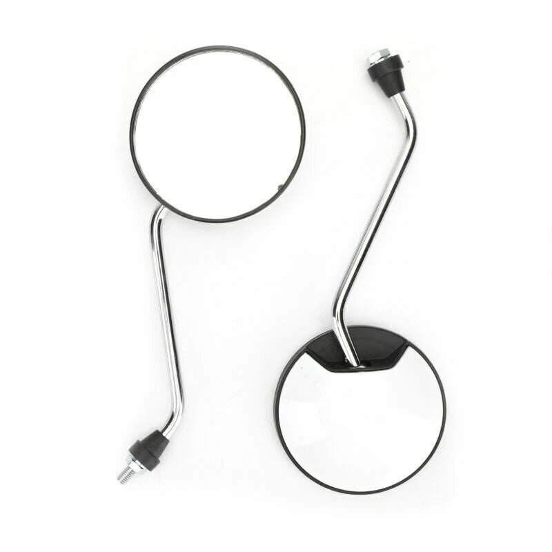 White Mirror Set for Universal Scooter M8 CW Thread (New) (F2)