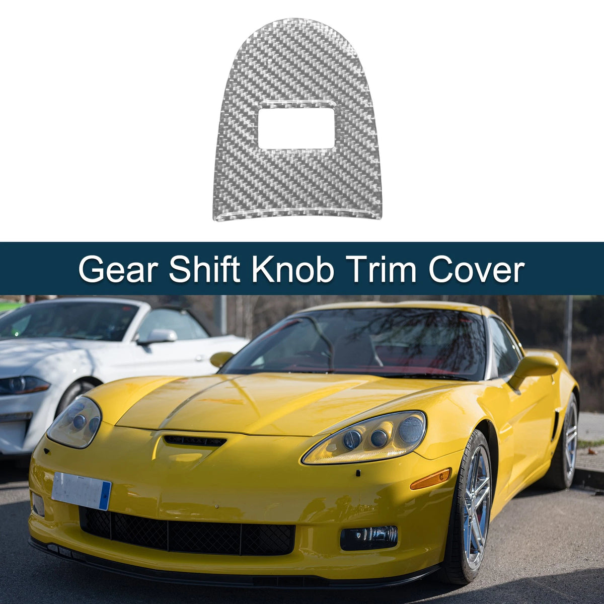 Gear Shift Knob Cover Sticker for Chevrolet Corvette C6 Z06 (2005 - 2013)