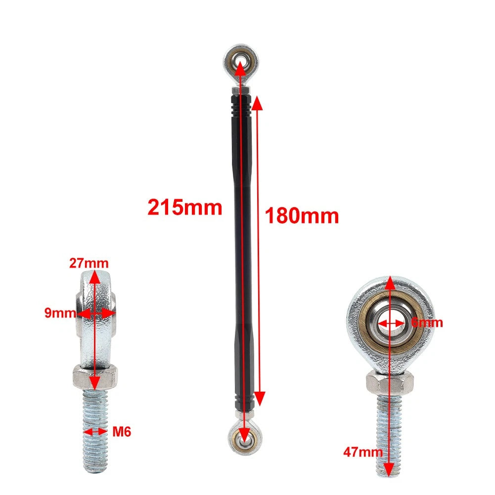 CNC Gear Shift Linkage Rod 180mm for Harley Softail Touring Glides (2018-2023)