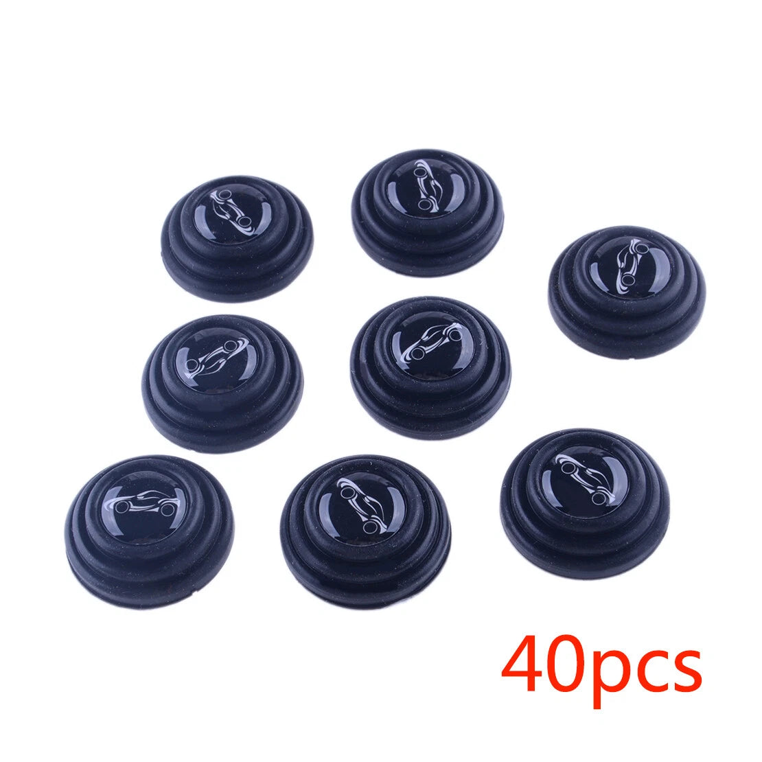 40Pcs Car Door Shock-Absorbing Gasket Anti-Collision Pad Stickers