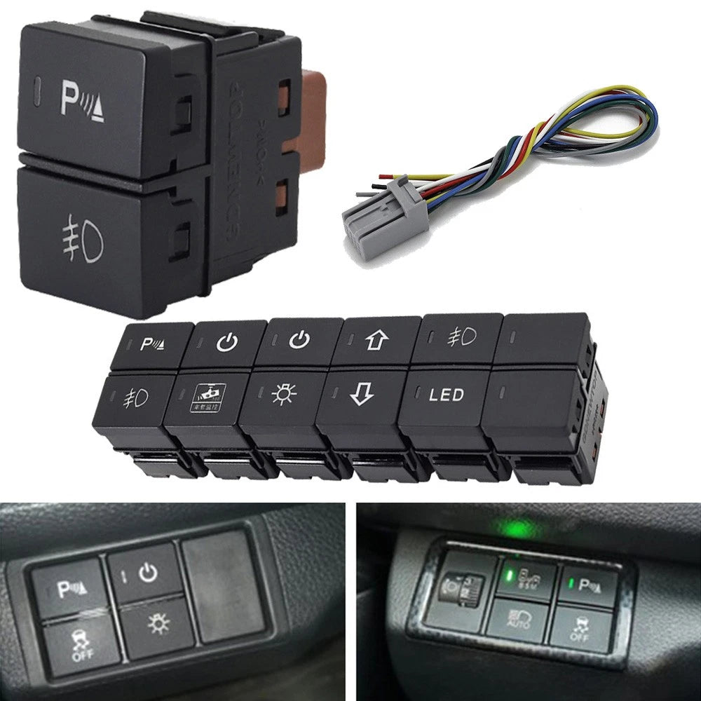 Dashboard Panel Dual Function Control Switch Button for Honda Civic Accord CR-V