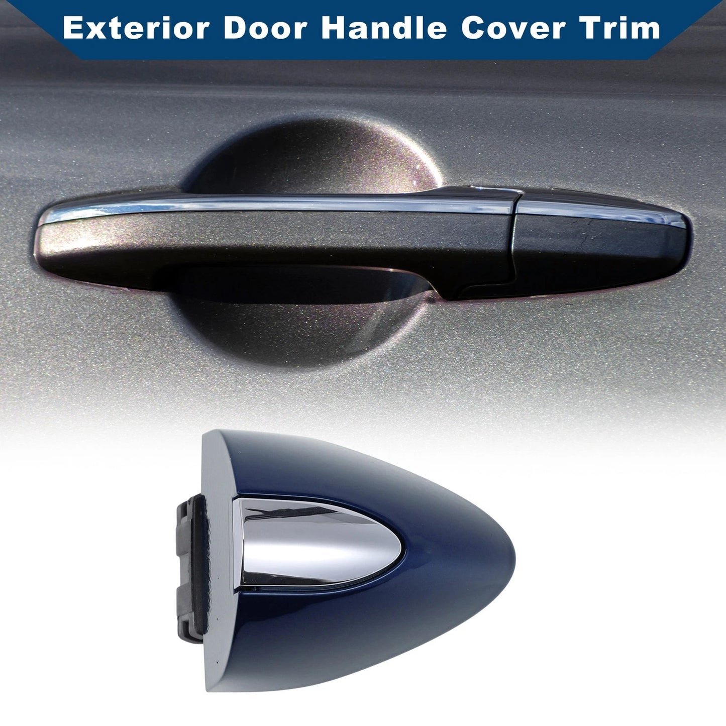 Exterior Door Handle Cover Trim Light Blue for Buick LaCrosse (2017–2019)