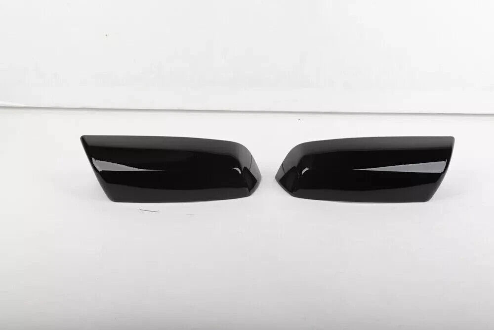 Gloss Black Top Half Mirror Covers for 2014-2018 Chevy Silverado GMC Sierra
