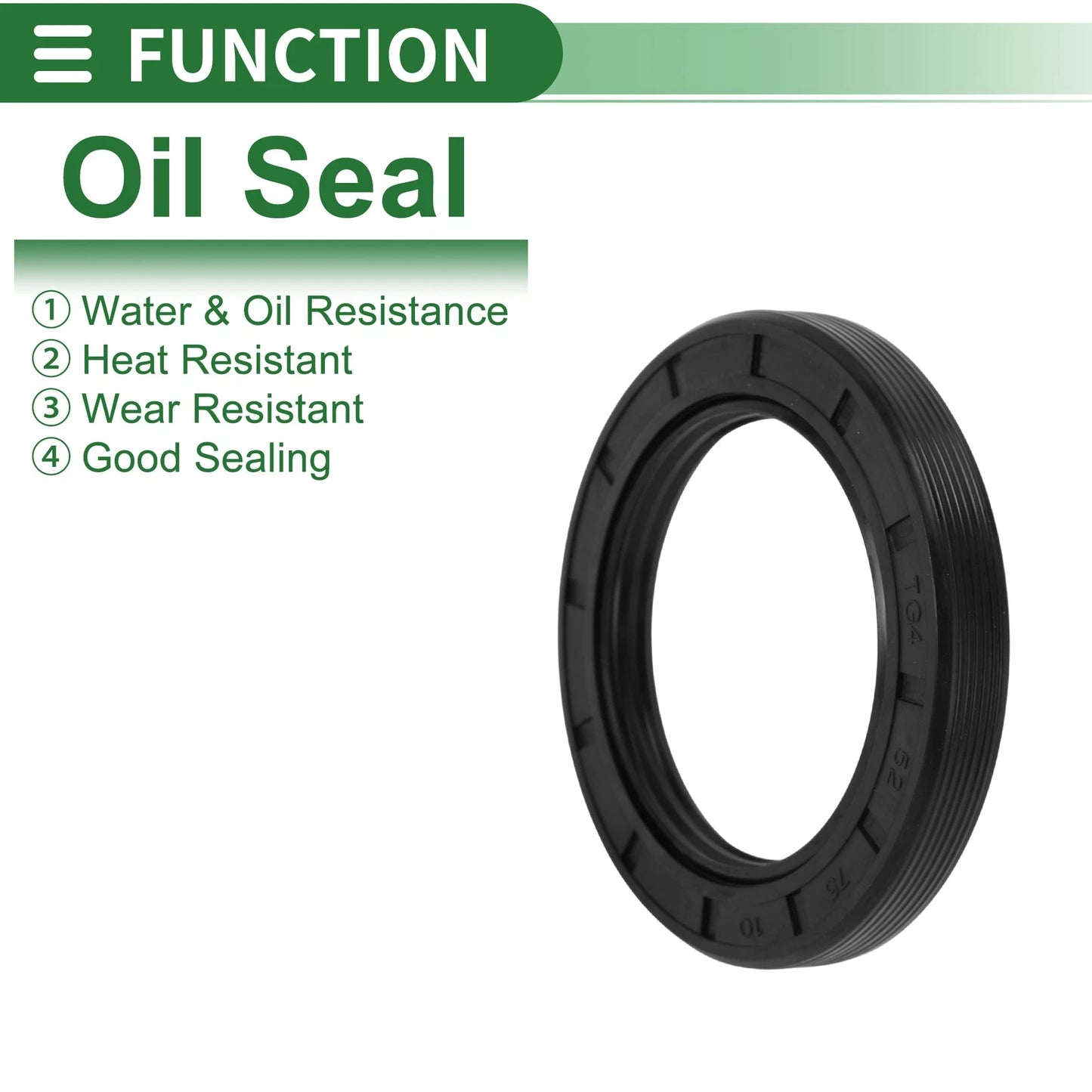 Oil Seal 52x75x10mm Rotary Shaft Seal NBR Rubber High Pressure for Make Model