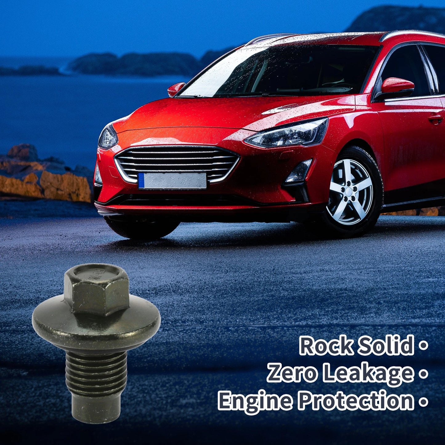 Set M14x1.5 1.34" Engine Oil Drain Plug W/ O Ring for Car Motorcycle