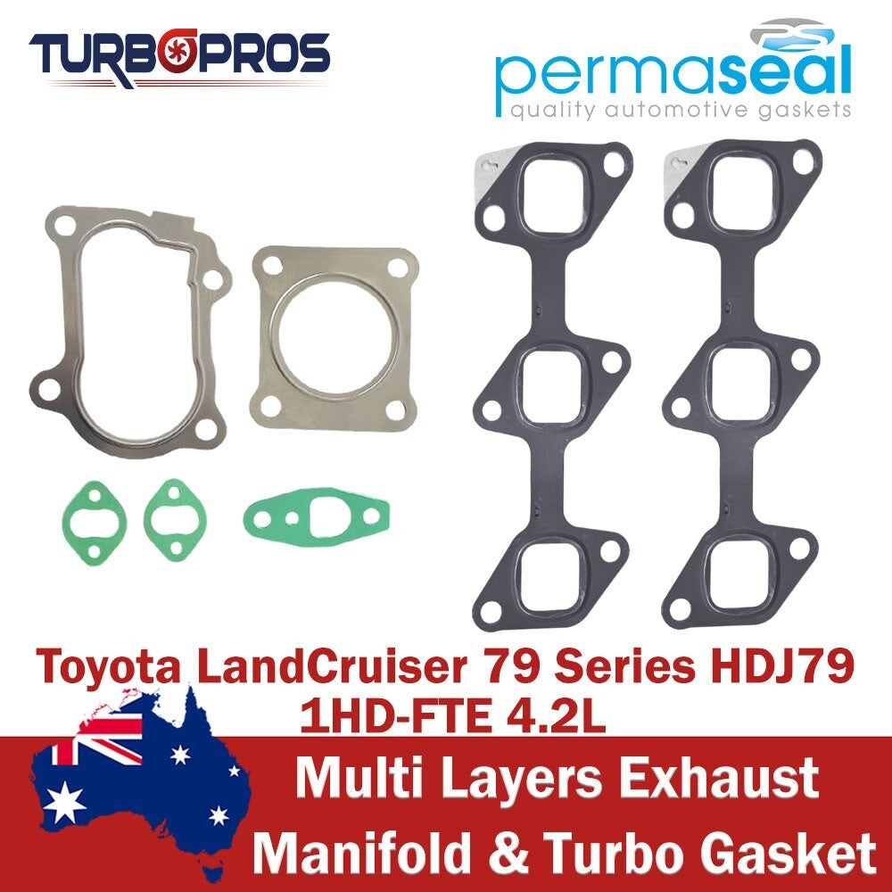 Permaseal Exhaust Manifold&Turbo Gasket for Toyota Landcruiser 79 1HD-FTE 4.2L