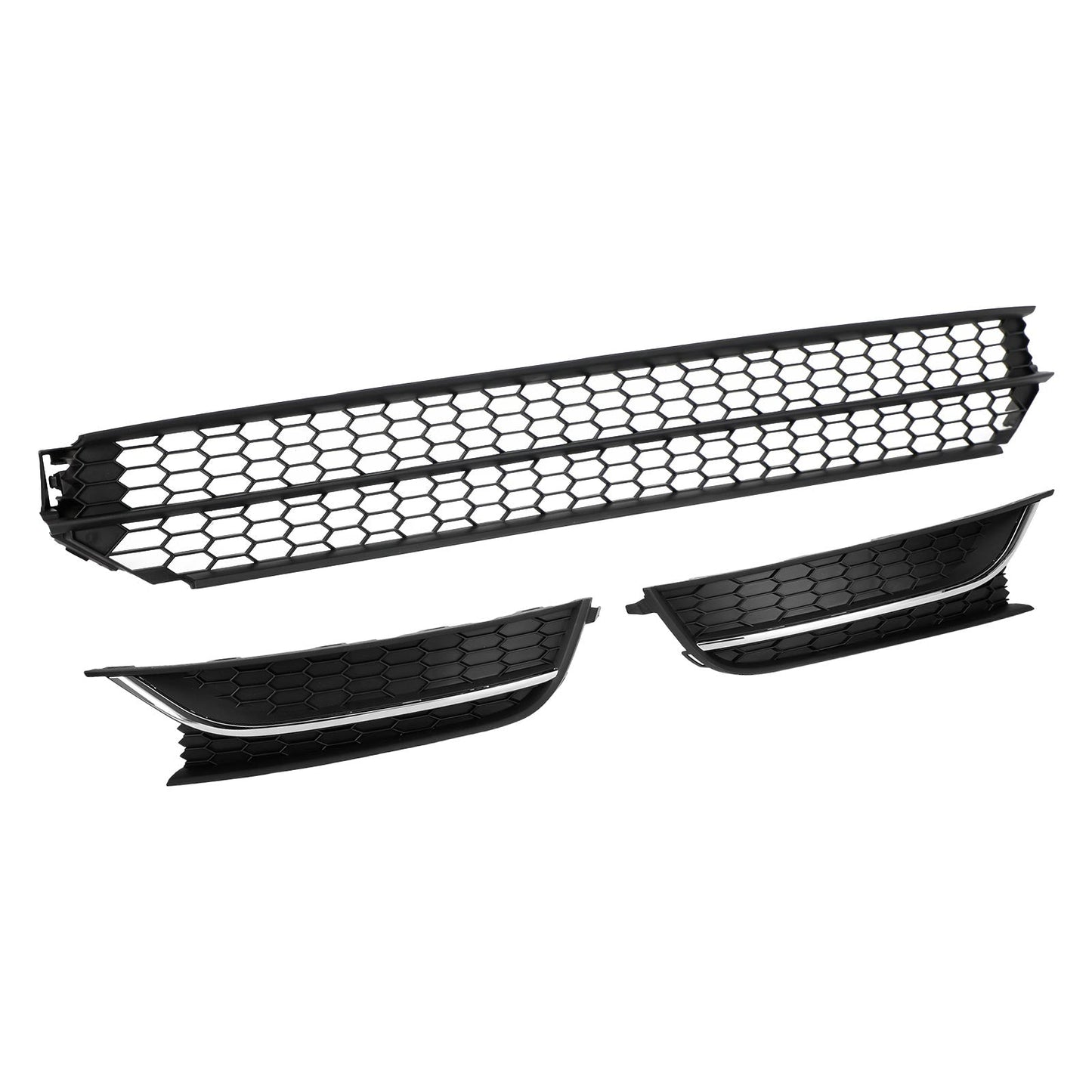 Front Lower Grille & Fog Light Cover Combo for VW Passat 12-15