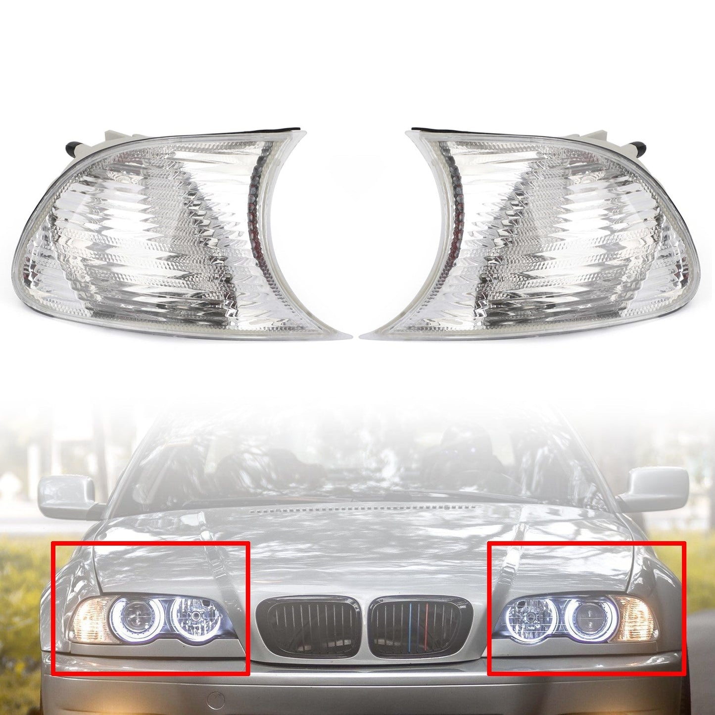 Corner Turn Signal Lights for BMW E46 2-Door (1998-2001)
