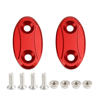 ALU mirror delete blanking block off plates fits Kawasaki ZX-6R ZX6R 2003-2004