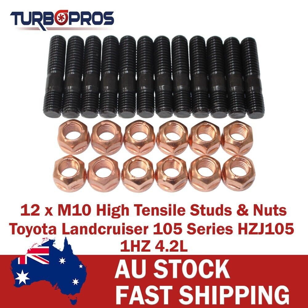 High Tensile Exhaust Manifold Studs for Toyota Landcruiser 105 Series 1HZ 4.2L