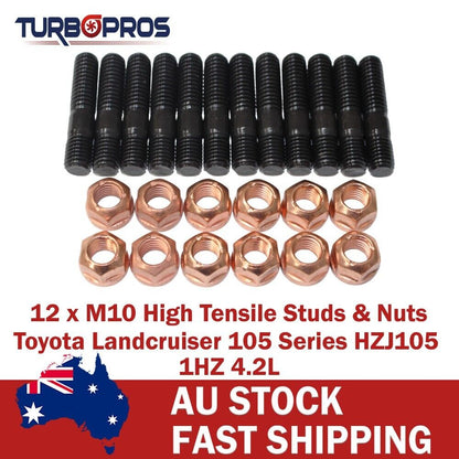 High Tensile Exhaust Manifold Studs for Toyota Landcruiser 105 Series 1HZ 4.2L