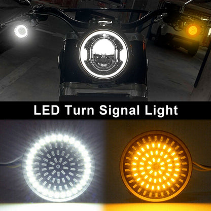 1157 LED Turn Signal Light Inserts Lamp Fit for Softail Touring Dyna Sportster Generic