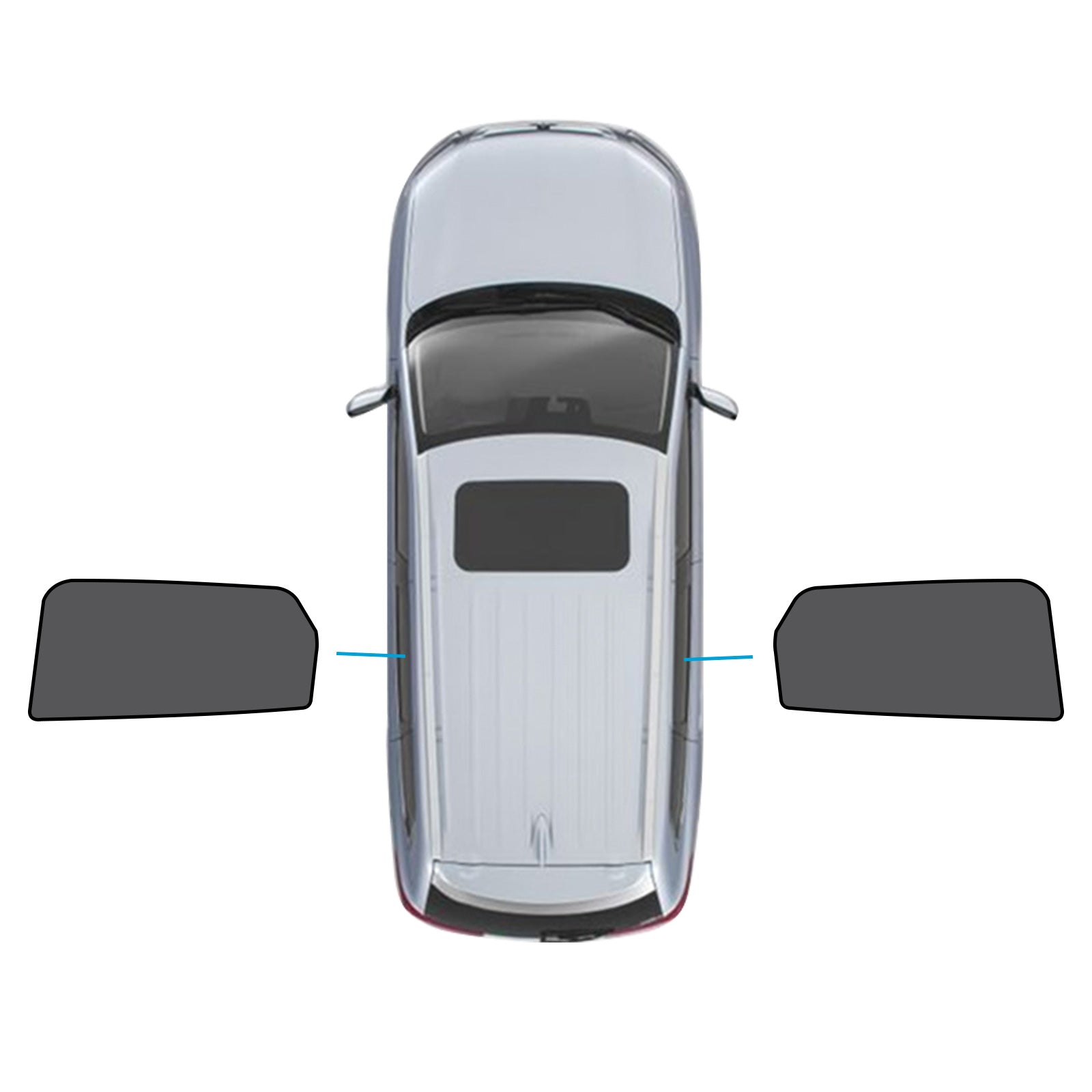 2x Rear Car Window Sun Shades Suitable For Mazda CX-9 2016-2025 UV Protection-0