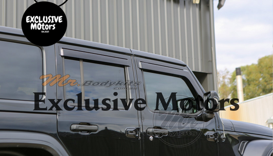 Weathershield Window Visor Set for Jeep Wrangler JL 4 Door 2018-2024