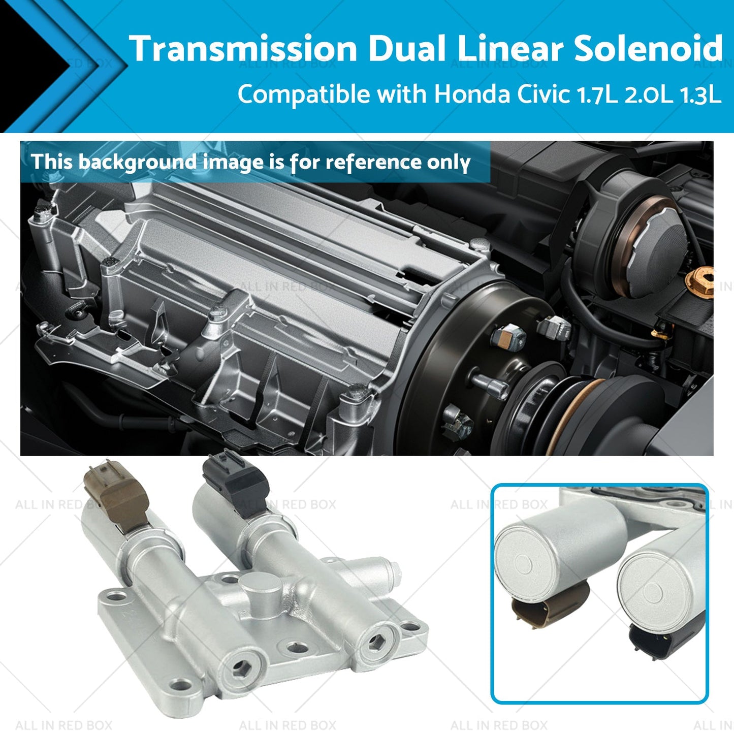 Transmission Dual Linear Solenoid for Honda Civic 1.7L/2.0L/1.3L 2001-2005