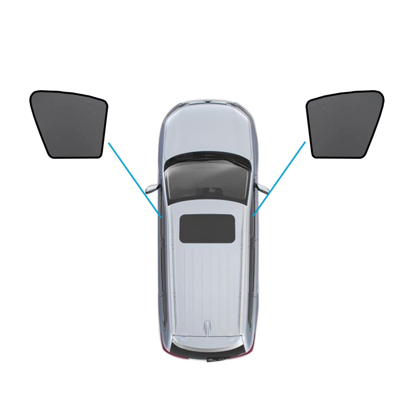 Car Window Sun Shade Magnetic Sun Blind Mesh Suitable For BMW X5 F95 / G05 2018-On-0