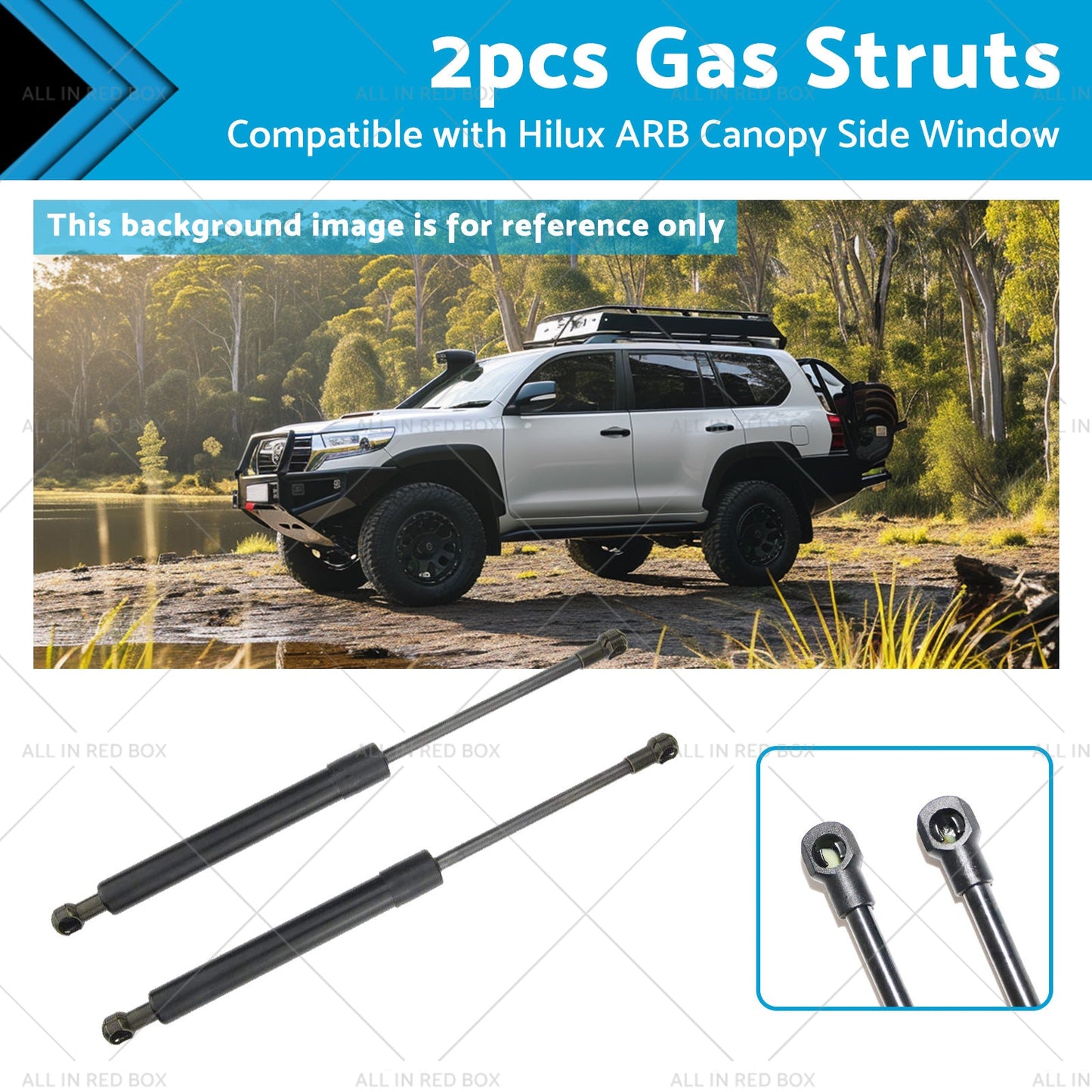Gas Struts 285mm for Toyota Hilux ARB Canopy Side Window 2005-2015