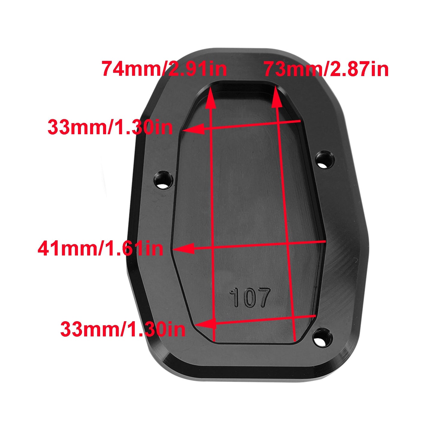 Ducati DESERT X 2022-2023 Kickstand Enlarge Plate Pad