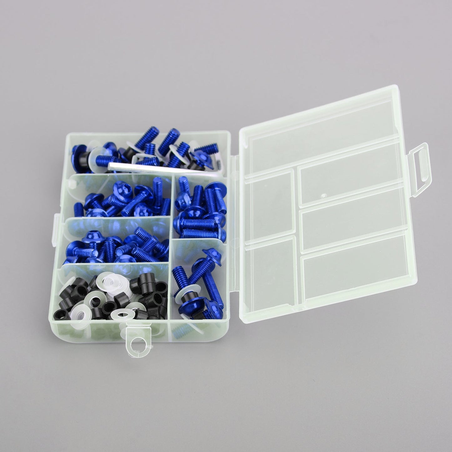 158pcs Motorbike Blue Fastener Clip Screw Kit Windscreen Fairing Bolt Universal Generic