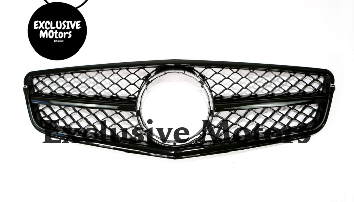 C63  Front Bumper Grille Black for Mercedes C-Class W204 2007-2014
