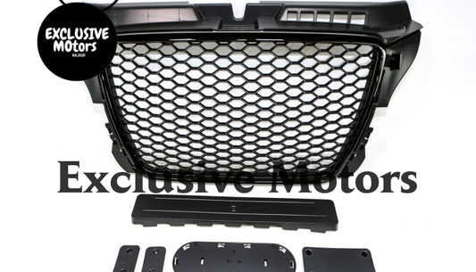 RS3  Honeycomb Grille for Audi A3/S3 8P 2009-2012 Black