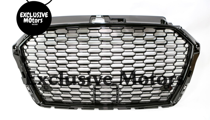 RS3  Honeycomb Grille for Audi A3 8V Black 2017-2019