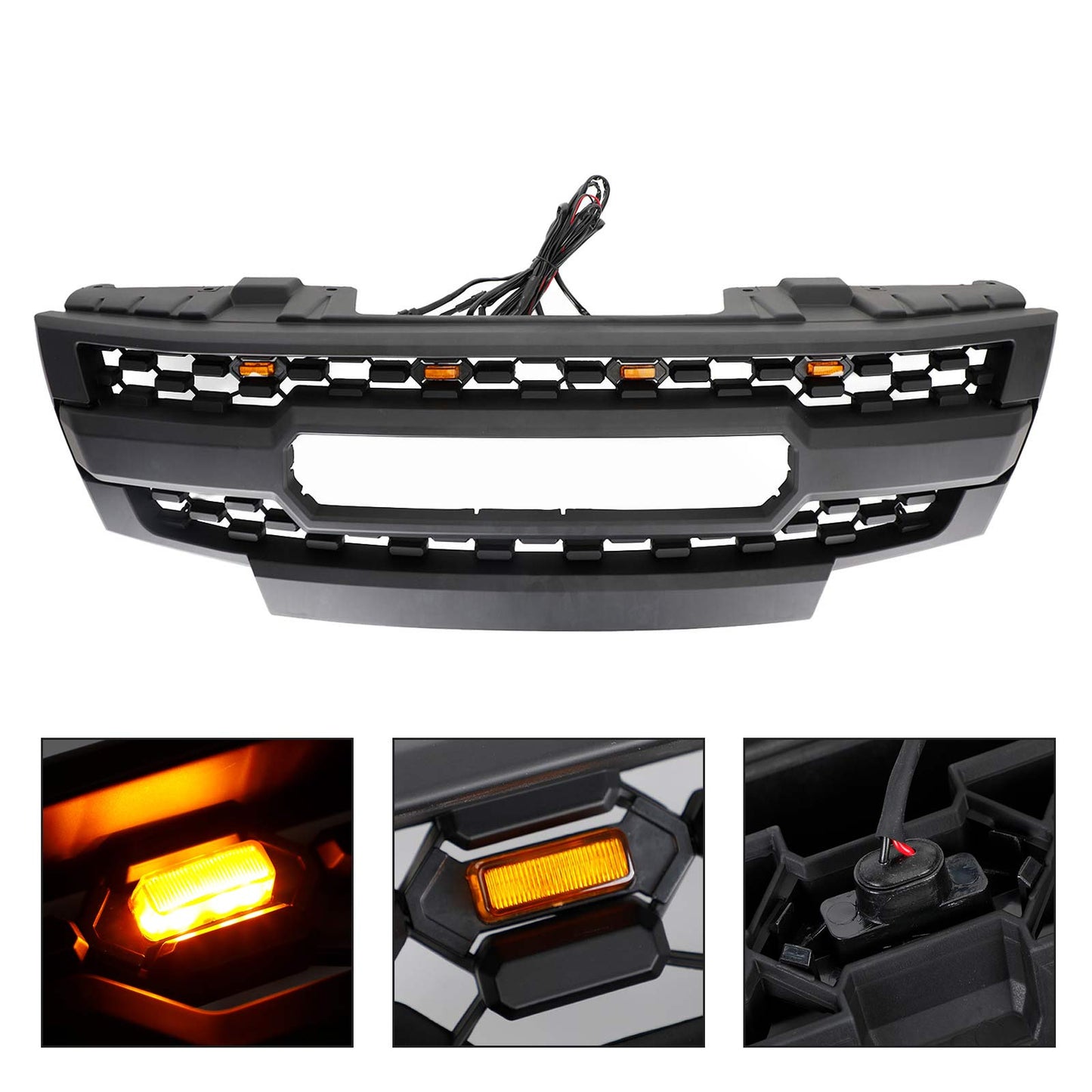 Front Bumper Grille with LED for Nissan Frontier (2009-2019)