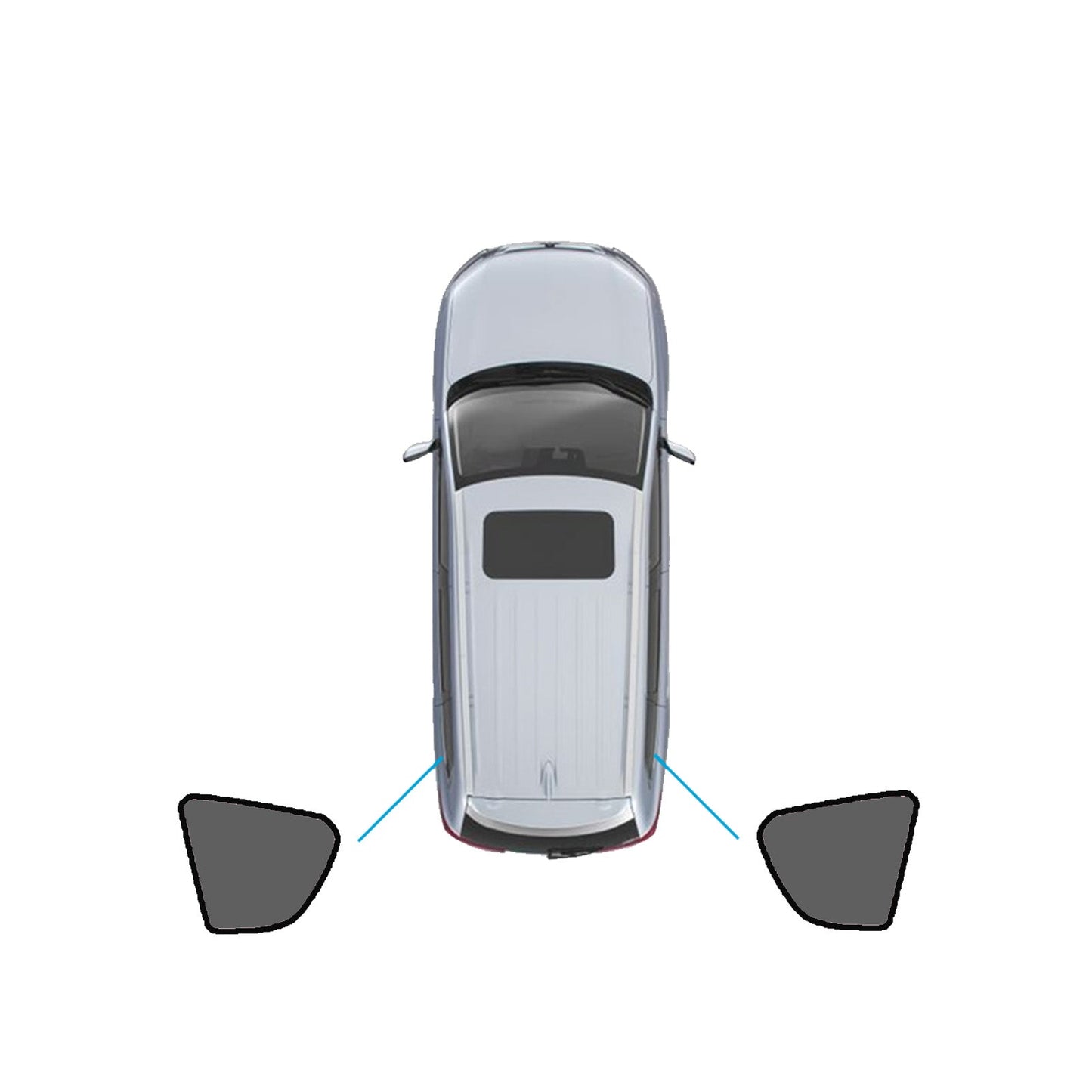 Window Sunshade Magnetic Nylon Suitable For Toyota RAV4 2005-2012-3