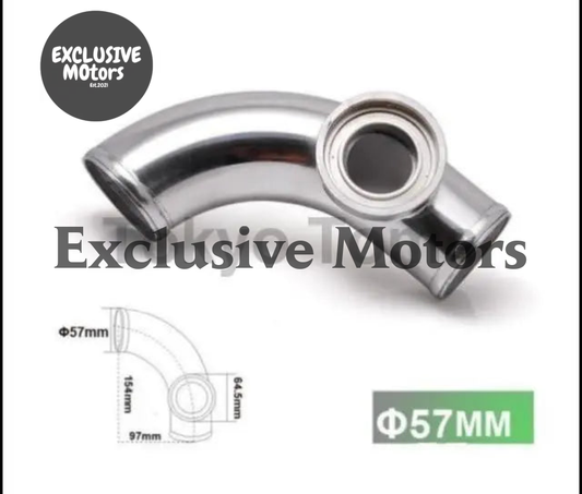 2.24"57mm 90 degree Flange Pipe Fit For Type-2 II 2 Adjustable SQV BOV Blow Off Valve TK-BOV01FP57-90R - Tokyo Tom's