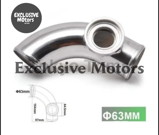 2.48" 63mm 90 degree Flange Pipe Fit For Type-2 II 2 Adjustable SQV BOV Blow Off Valve TK-BOV01FP63-90R - Tokyo Tom's