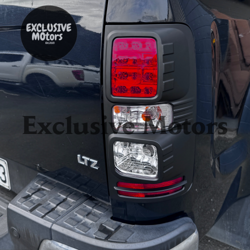 Matte Black Taillight Covers for Holden Colorado (2012-2019)