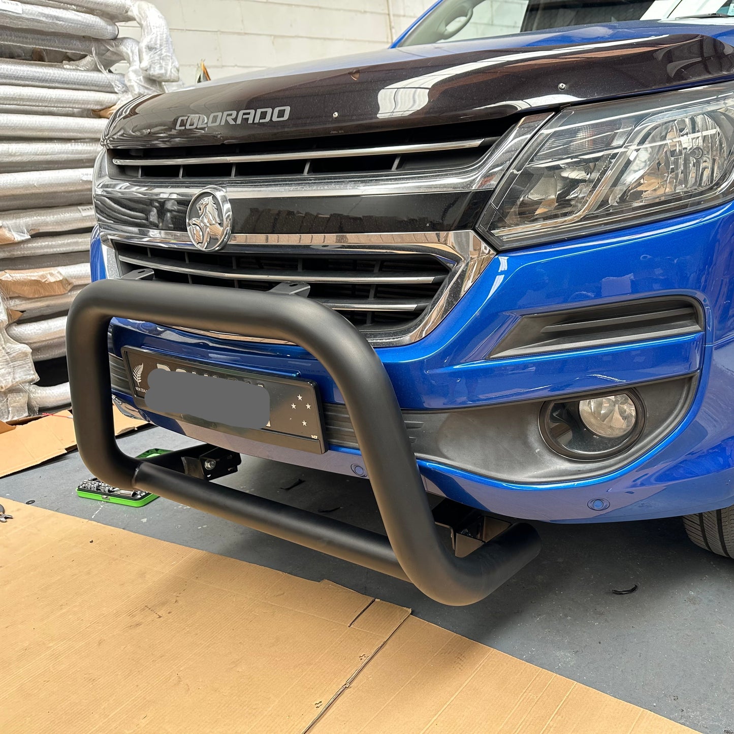 Matte Black Nudge Bar for Holden Colorado (2012-2021)