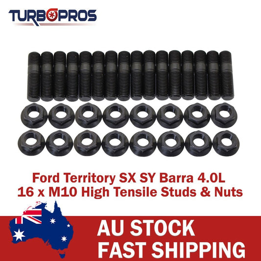 High Tensile Exhaust Manifold & to Turbo Stud Kit for Ford Territory SX SY Barra
