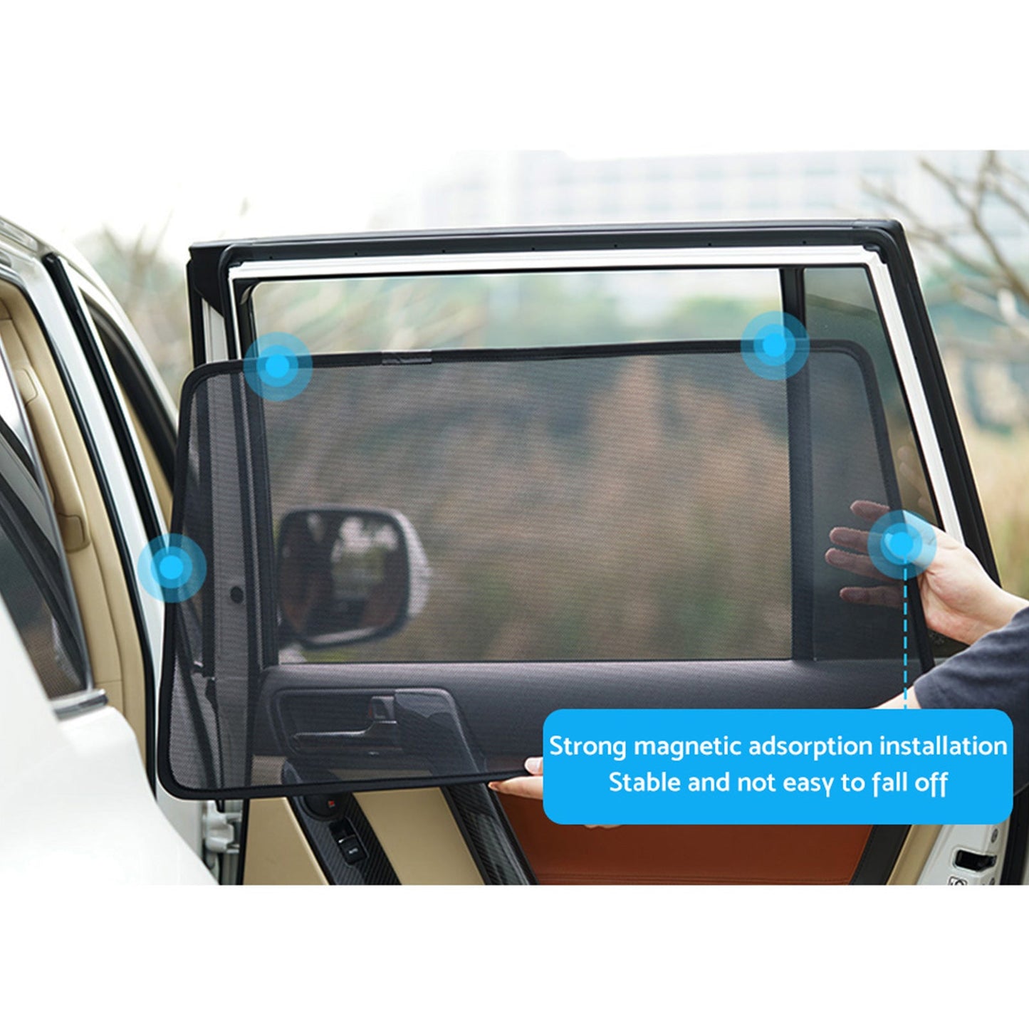 2x Triangular Car Window Sun Shades Suitable For Mazda CX-30 2019-2025 UV Protection-3