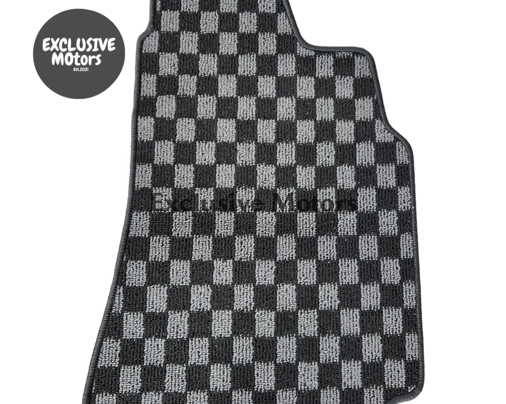NISSAN SILVIA S13 / S14 / S15 / 200SX / 240 SX CHECKER FLOOR MATS - Tokyo Tom's