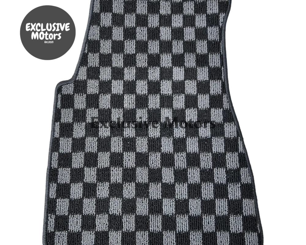NISSAN SILVIA S13 / S14 / S15 / 200SX / 240 SX CHECKER FLOOR MATS - Tokyo Tom's