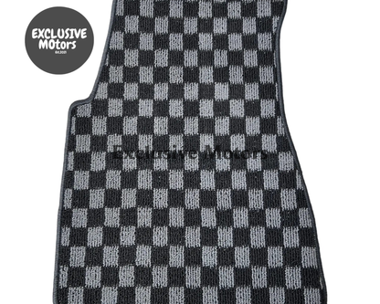 NISSAN SILVIA S13 / S14 / S15 / 200SX / 240 SX CHECKER FLOOR MATS - Tokyo Tom's