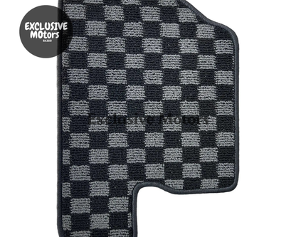 NISSAN SILVIA S13 / S14 / S15 / 200SX / 240 SX CHECKER FLOOR MATS - Tokyo Tom's