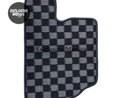 NISSAN SILVIA S13 / S14 / S15 / 200SX / 240 SX CHECKER FLOOR MATS - Tokyo Tom's