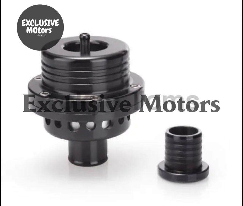 25Mm Turbo Blow Off Valve, Dual Piston With Blanking Plug - Universal - Black - Tokyo Tom's