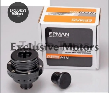 25Mm Turbo Blow Off Valve, Dual Piston With Blanking Plug - Universal - Black - Tokyo Tom's