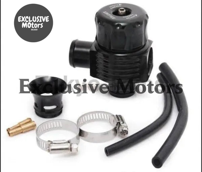 25Mm Universal Dual Port Blow Off Valve (Black) Diverter Valve Dump Valve - Tokyo Tom's